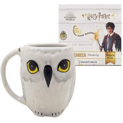 Caneca 3D 250Ml - Edwiges (Harry Potter)