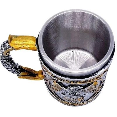 Caneca 3D 450Ml - Aguia Medieval Viking