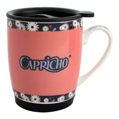 Caneca Com Tampa E Base De Silicone 350Ml - Friends Forever (Sem Caixa)