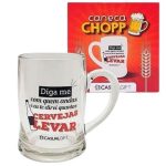 Caneca De Chopp 400Ml - Diga-Me Com Quem Andas