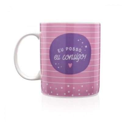 Caneca Porcelana 300Ml - Eu Posso