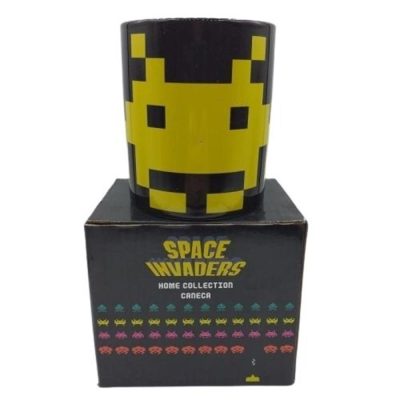 Caneca Porcelana 300Ml - Space Invader