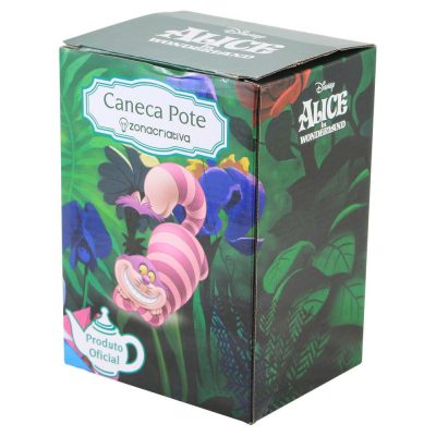 Caneca Pote Com Canudo Retratil 500Ml - Gato Risonho