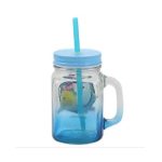 Caneca Pote De Vidro Com Canudo 450Ml - Adventure Time