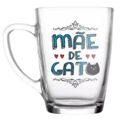 Caneca Vidro 300Ml - Mae De Gato