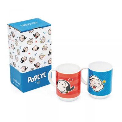 Canecas Empilhaveis 280Ml - Popeye E Olivia