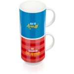 Canecas Empilhaveis 280Ml – Popeye E Olivia Canecas Empilhaveis 280Ml - Popeye E Olivia