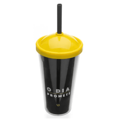 Copo Canudo 400Ml - Novas Ideias