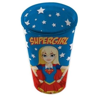 Copo Canudo 500Ml – Super Girl