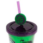Copo Canudo 500Ml - Avengers Hulk Smash (Sem Caixa)