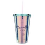 Copo Canudo 500Ml – Holográfico Brilho De Sereia Copo Canudo 500Ml - Holográfico Brilho De Sereia