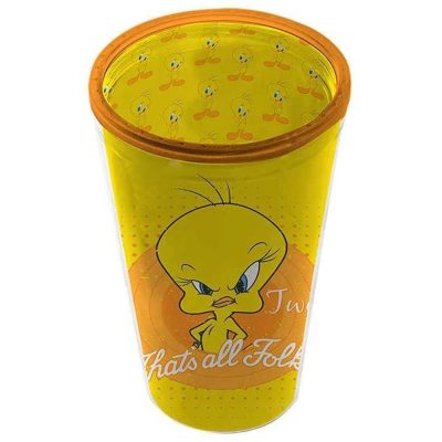 Copo Canudo 500Ml - Looney Tunes Piu Piu