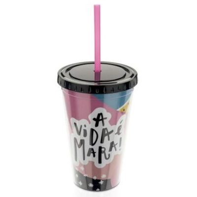 Copo Canudo 500Ml - Vida Mara