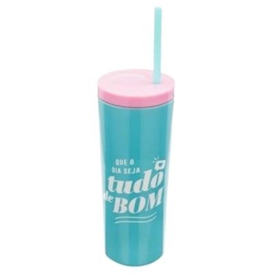 Copo Canudo 550Ml - Tudo De Bom