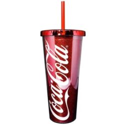 Copo Canudo 600Ml - Coca-Cola Logo Vermelho (Sem Caixa)