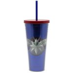 Copo Canudo 650Ml – Captain Marvel Copo Canudo 650Ml - Captain Marvel