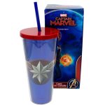 Copo Canudo 650Ml – Captain Marvel Copo Canudo 650Ml - Captain Marvel
