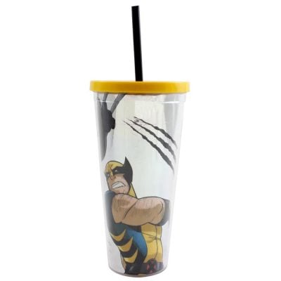 Copo Canudo 650Ml - Wolverine