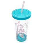 Copo Canudo E Domo 650Ml – Lhama Copo Canudo E Domo 650Ml - Lhama