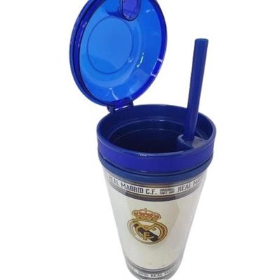 Copo Canudo E Pote 450Ml - Real Madrid