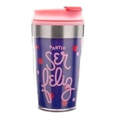 Copo Para Viagem 350Ml - Ser Feliz