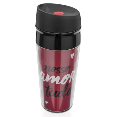 Copo Para Viagem 400Ml - Amor É Tudo