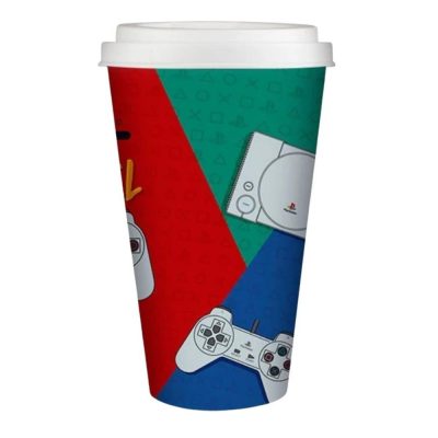 Copo Para Viagem 550Ml – Playstation Eu Passo De Nível