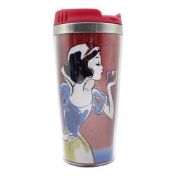 Copo Para Viagem Com Gliter 450Ml - Disney Princesa Snow White