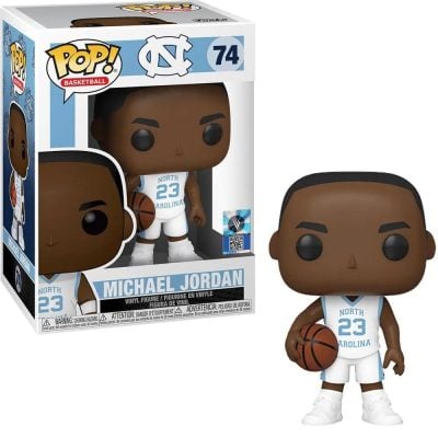 Funko Pop Basketball - North Carolina Michael Jordan 74 (Unc White) (Away Jersey)