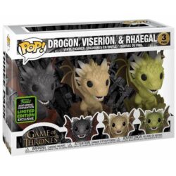 Funko Pop Game Of Thrones - Drogon, Viserion & Rhaegal 3 Pack (Hatching) (2020 Spring Convention Limited Edition)