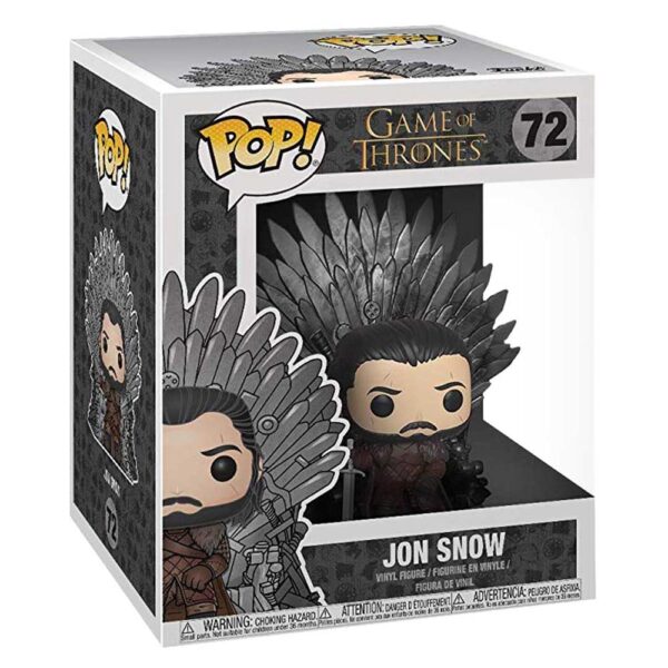 Funko Pop Game Of Thrones - Jon Snow 72 (On Iron Throne Deluxe)