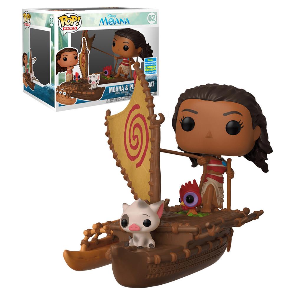 Funko Pop Rides – Disney Moana & Pua On Boat 62 (Exclusive 2019 Summer Convention) Funko Pop Rides - Disney Moana & Pua On Boat 62 (Exclusive 2019 Summer Convention)