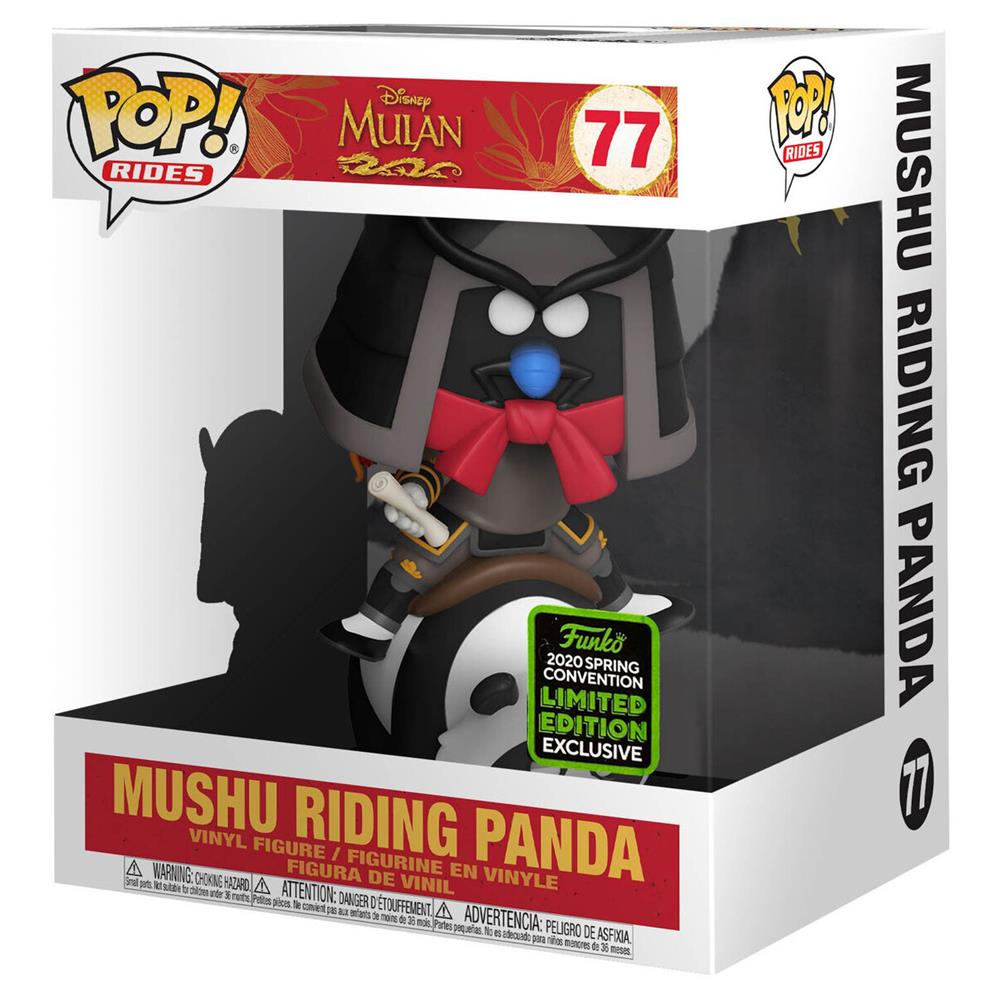 Funko Pop Rides - Mulan Mushu Riding Panda 77 (Exclusive 2020 Spring Convention)