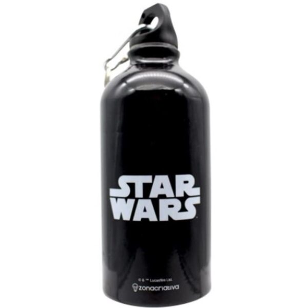 Garrafa Aluminio Com Mosquetão 500Ml - Star Wars Darth Vader (Sem Caixa)