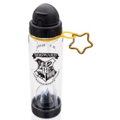 Garrafa Canudo E Domo 500Ml - Hp Hogwarts