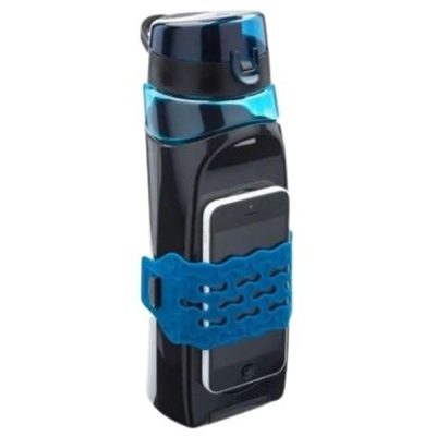 Garrafa Com Porta Celular 890Ml - Hoje Tem Treino