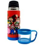 Garrafa Termica Com 1 Xicara 350Ml – Super Mario Turma Garrafa Termica Com 1 Xicara 350Ml - Super Mario Turma