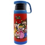 Garrafa Termica Com 1 Xicara 350Ml – Super Mario Turma Garrafa Termica Com 1 Xicara 350Ml - Super Mario Turma