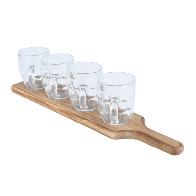 Jogo De Mini Canecas C/Tabua 5 Peças (Sem Caixa)