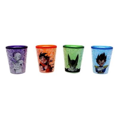 Kit 04 Copos Shot 50Ml - Dragon Ball Z