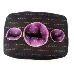Kit Almofada Pipoca Friends 45X25x37cm - Fibra Poliéster