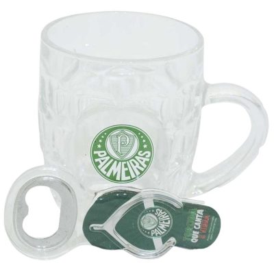 Kit Caneca Com Abridor 310Ml - Palmeiras