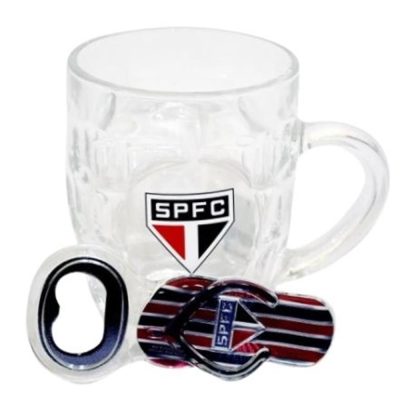 Kit Caneca Com Abridor 310Ml - São Paulo