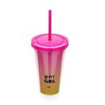 Kit Copo Canudo 450Ml E Mochila Sacola – Projeto Verao