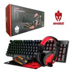 Kit Gamer Evolut Eg-51 (Mouse + Teclado + Mouse Pad + Headset)