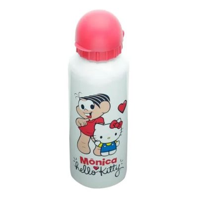 Squeeze Aluminio 500Ml - Mônica & Hello Kitty