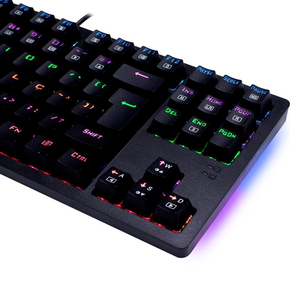 Teclado Gamer Mecânico T-Dagger Bali Rainbow