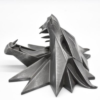 The Witcher Wild Hunt: Witcher Wolf Wall Sculpture - Dark Horse (Exposição)