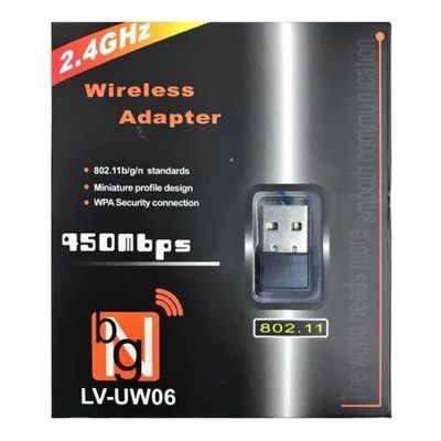Adaptador Lc-Uw06 Usb Wireless Para Wi-Fi