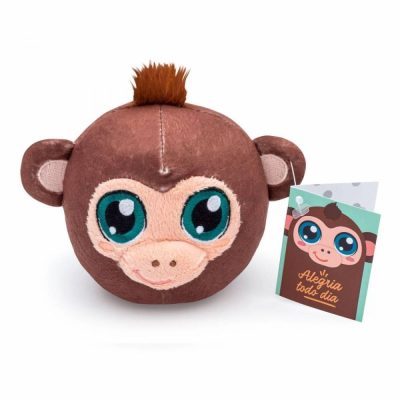 Almofada Chaveiro Pompets Macaco - Fibra Poliéster